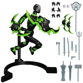 MKKZLPN 3D Print of Movable Figures, A Cool Doll with Wings, Multi-Joint Movable Robot, Ction Figure Model, Table Decoration, Children, Birthday Gifts