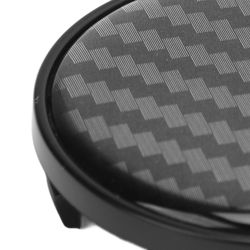 4pcs Wheel Center Caps Plastic Universal Carbon Fiber Style Center