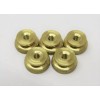 Flywheel Supply 5 brass 6/32 thread 7/16 OD Early Spark Plug Thumb Nuts Gas Hit Miss Engine #003