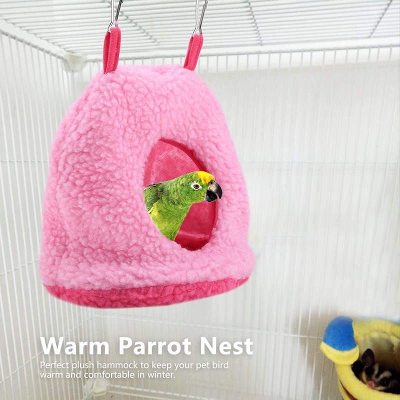 Parrot Nest Berber Fleece Warm Plush Hammock Hanging Swing Bed