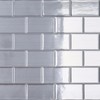 CRE8TIVE 16 Sheets Silver Peel and Stick Subway Tile Backsplash