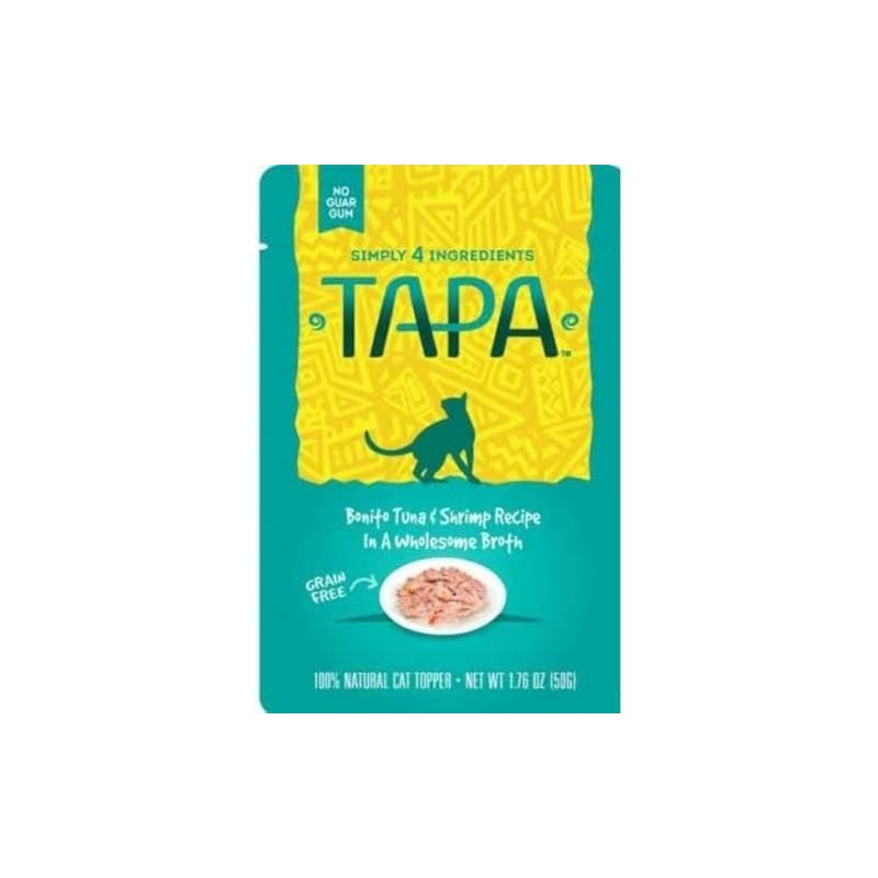 Tapa Bonito Tuna & Shrimp Recipe Cat Food Toppers (1