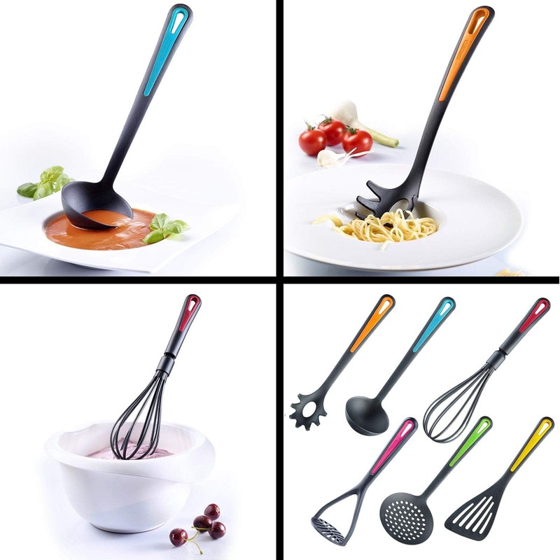 Westmark kitchen utensil set, 6 piece set, spatula, skimmer, spaghetti