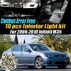 10Pc Canbus Error Free Super White 6000K Car Interior LED