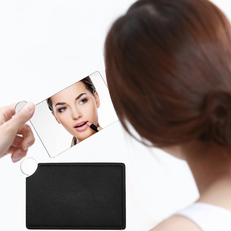 DEAYOU 10 Pack Stainless Steel Credit Card Mirror, Unbreakable Small