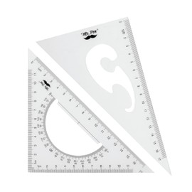 Mr. Pen- Triangle Ruler, 2 Pack, 17&11, 30/60 & 45/90, Right Triangle Ruler for Drawing, 30/60 Degree Triangle Plastic, 30 60 90 Triangle, Drawing Triangle Angle