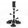 LICHIFIT Car Mounted Strong Suction Cup Mount, Large Tripod Suction