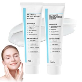 LUSCOR 2PCS Crema hidratante definitiva con fórmula juvenil,Crema Hidratante con NiacinamideCrema Hidratante Facial100ml Fórmula Juvenil, Hidratante  