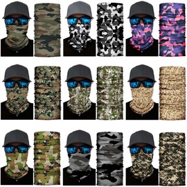 Neck Gaiter Cooling Scarf Mask Balaclava Sun UV Protection,Gator Face Mask Bandana Reusable for Men Women Boys Girls,Neck Warmer,Face Cover Headwear,Head Wrap,Headband for Outdoor Sport