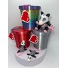 Possum Opossum Mama 2 MINI BABIES Trash Can and FREE