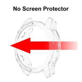 KeeFos Protective Case Compatible with Garmin Fenix 7S Pro Solar, TPU Case [Shockproof] Protective Cover for Garmin Fenix 7S Pro Solar (Transparent)