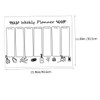 NUOBESTY 1set Magnetic Weekly Planner Board Dry Erase Refrigerator Schedule