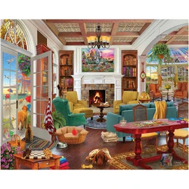 White Mountain Seaside Dreams 1000 Piece Jigsaw Puzzle Summer Beach House Puzzles for Adults and Family