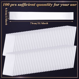 Bonuci 100 Pcs DIY Blank Sash Plain Satin Sash Senior Sash 2024 for Bride Graduation Beauty Pageant Winner Homecoming Wedding Party Supplies Decorations(White Color)