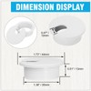 JTemgle 1-3/8" White Desk Grommet, JTemgle Plastic Cable Hole Cover