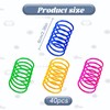 40 Pcs Colourful Cat Springs,Kitten Toys,Cat Spiral Toy,Durable Plastic Toys