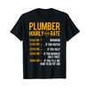 Funny Plumber Men's T-Shirt - Plumber Hourly Rate