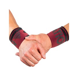 GORNATION Wrist Wraps - Performance Wrist Wraps for Fitness, Gym, Calisthenics & Strength Sports - 1 Pair Wrap Bandages, Premium Burgundy