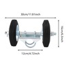 6.3" Sliding Gate Kit Rolling Gate Hardware Kit,2 Pipe Track