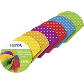 Heyda Origami Folding Sheets with Dots 150 mm Diameter