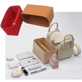 Lckaey Purse Organizer Insert for lindy fashion bag 34 inner 2037camel-M