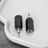 EMSea 5PCS 2.5mm Mono to 3.5mm Mono Jack Adapter Compatible