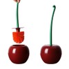 2 Pcs Cute Cherry Toilet Brush and Holder Set, Cherry