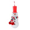 Packed Party Fun Novelty Snowman Drink Sipper Bottles Cup, Christmas