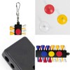 SIAOBIULYG Golf Tee Holder with 12 Plastic Golf Tees 3
