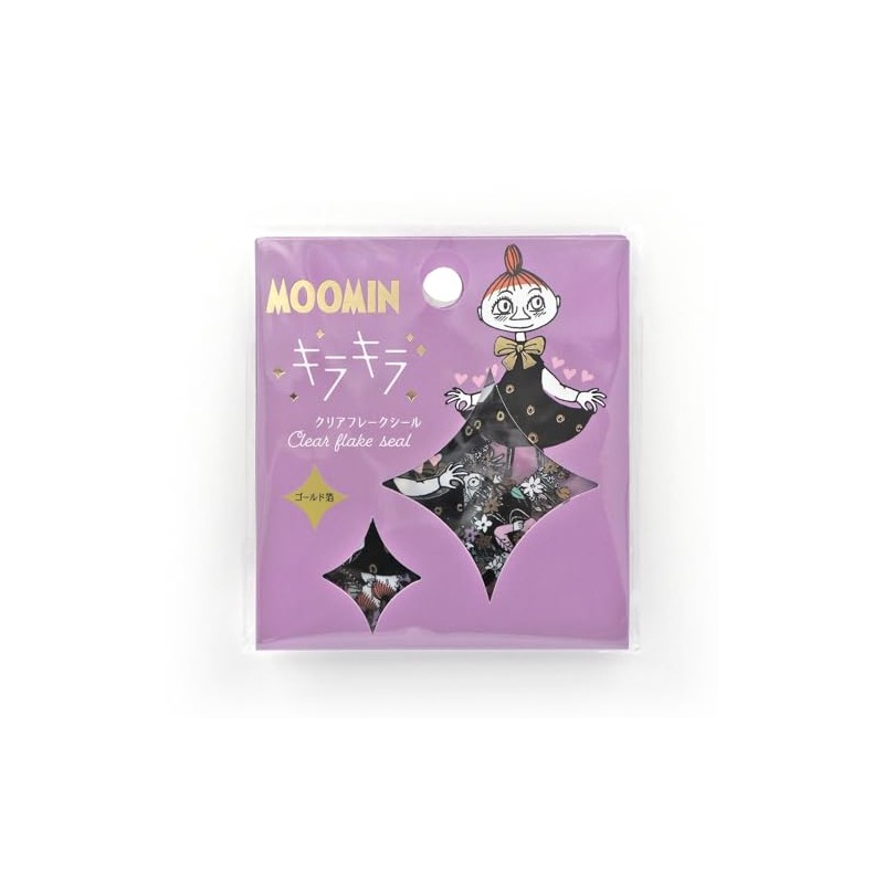 World Craft MOKFS-105 Moomin Sparkling Flake Seal, Gold Foil, Mimurane-san