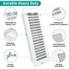 Floor Vent Cover 2 Pack 4×10 White