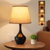 Seealle 16.1" Touch Table Lamps for Nightstand, 3-Way Dimmable Small
