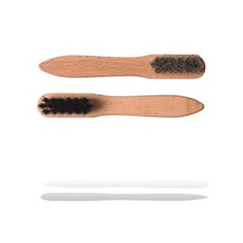 Valentino Garemi Shoe Polish Applicator Brush Set | Dauber Leather Footwear Creamer | Genuine Horse Hair Made in Germany