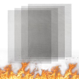 Barbecue Net, BBQ Grill Mat, Grill Mats for Charcoal, Grid, Grill Grid, Grill Mat, Grill Mat for Gas Grill, Reusable, Non-Stick, BBQ Mesh Grilling Meat Vegetables Cooking Baking Seafood