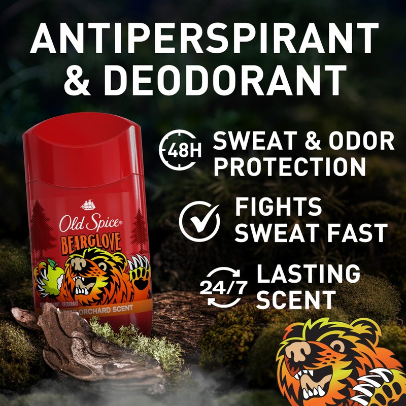 Old Spice Aluminum Free Deodorant for Men, 24/7 Odor Protection,