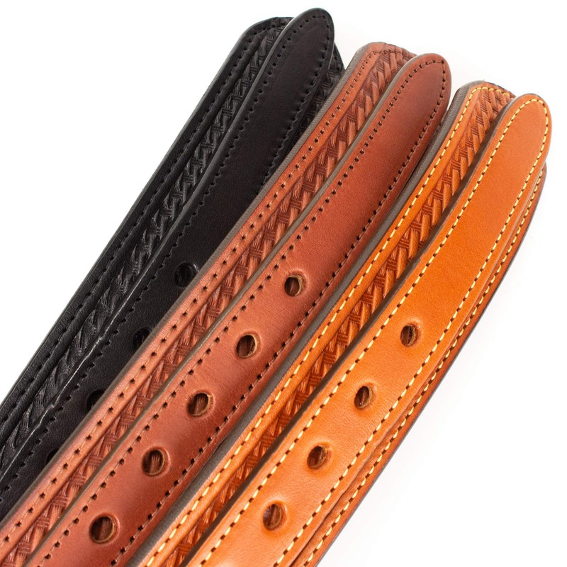 Yoder Leather Company Men's English Bridle Basketweave Ranger Belt (Size