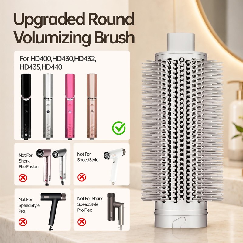 Round Brush Volumizing Attachment for Shark FlexStyle HD400