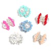 【B197】Mixes of six different fancy beads including square beads, round