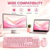 Wireless Keyboard and Mouse Combo, 2.4G Full Size Ergonomic Keyboard