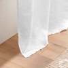 Douceur d 'Intérieur Plain Microfibre Curtain with Eyelets, Polyester, white,