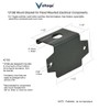 Bracket for Panel Mount Electrical Components Like Push Button Circuit