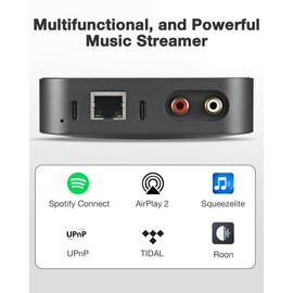 ARSY Ne-3 Streaming Music Receiver, Airplay 2 Receiver, Hi-Fi Auido Streamer, WiFi Audio Streamer Stream Hi-Res Audio from Spotify, Tidal, Roon and More