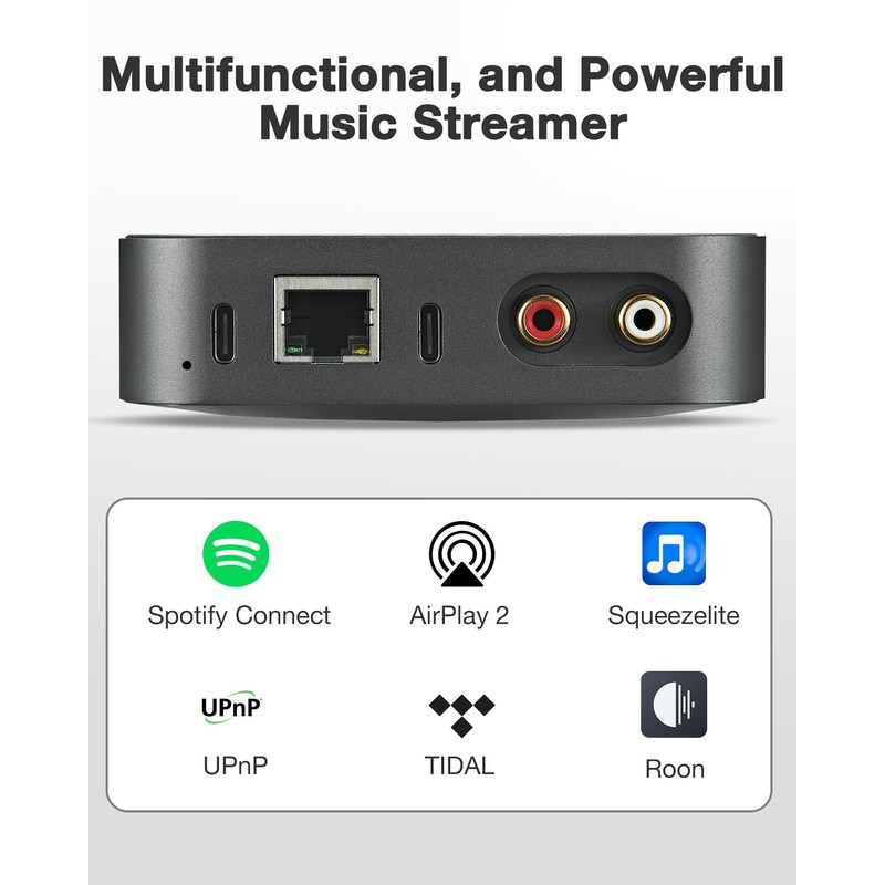 ARSY Ne-3 Streaming Music Receiver, Airplay 2 Receiver, Hi-Fi Auido