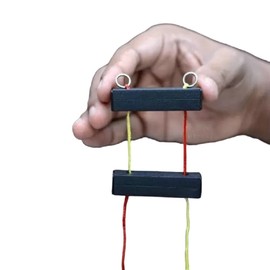 MilesMagic Magician's Crazy Cords Gimmick Color Changing Thread String Mentalist Illusion Real Close Up Magic Trick