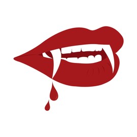 CafePress Red Vampire Lips Memory Keepsake Jewelry Box, 5"x5"x3.75"