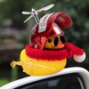 wonuu Adornos de Coche de Pato de Goma con hélice