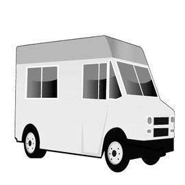 SP13093 Draw Design Color Paint Your Own Food Truck 6x7ft Cardboard Cutout Standee Standup