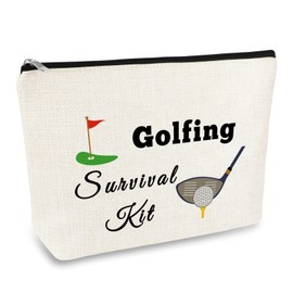 Golf Gift Makeup Bag Golf Team Gifts for Women Golfs Lover Inspirational Gifts Cosmetic Bags Lady Golfs Gift Christmas Birthday Present for Player Golfer Friend Female Travel Makeup Pouch