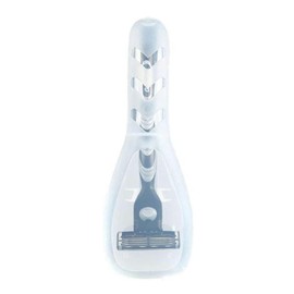 Transparent Portable Travel Men Manual Razor Protector Plastic Box Cover Container Storage Shaver Holder Protector Case Organizer Electric Shavers Shave and Hair Removal