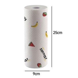 4 Rolls of Lazy Rags, Disposable Cleaning Cloths, Sonwaha Woven Cleaning Cloth, Multi-Purpose Dusting Cloths for Home, Kitchen, Total Disposable Cleaning Cloths (White)